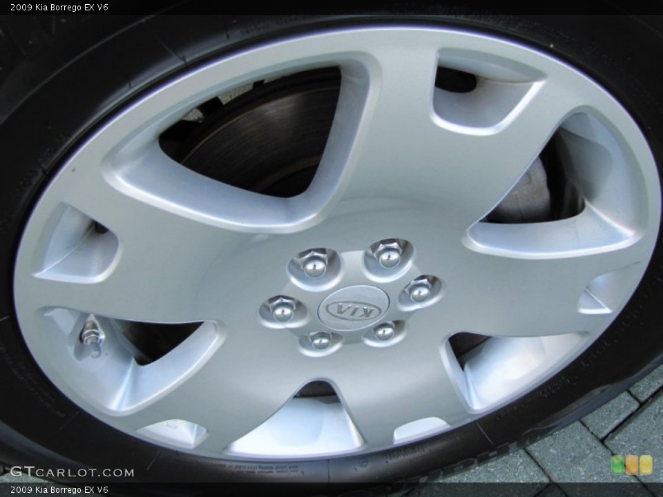 2009 Kia Borrego EX V6 Wheel and Tire Photo #53968107