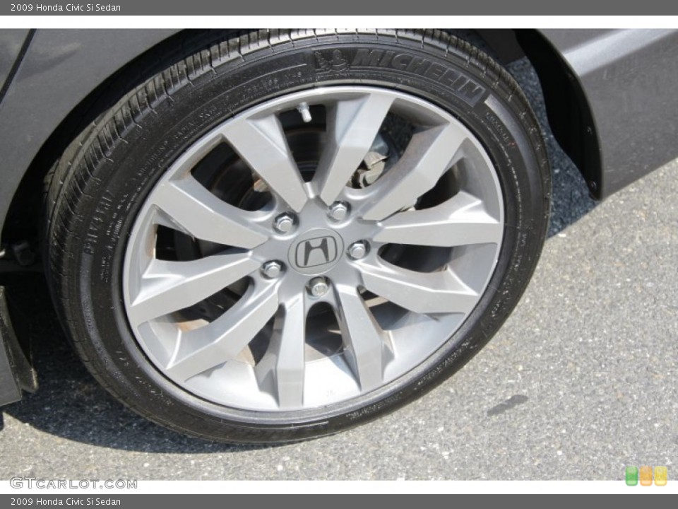 2009 Honda Civic Si Sedan Wheel and Tire Photo #53971760