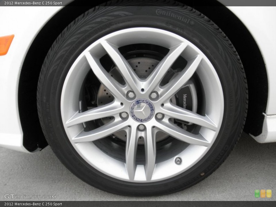 2012 Mercedes-Benz C 250 Sport Wheel and Tire Photo #53972004