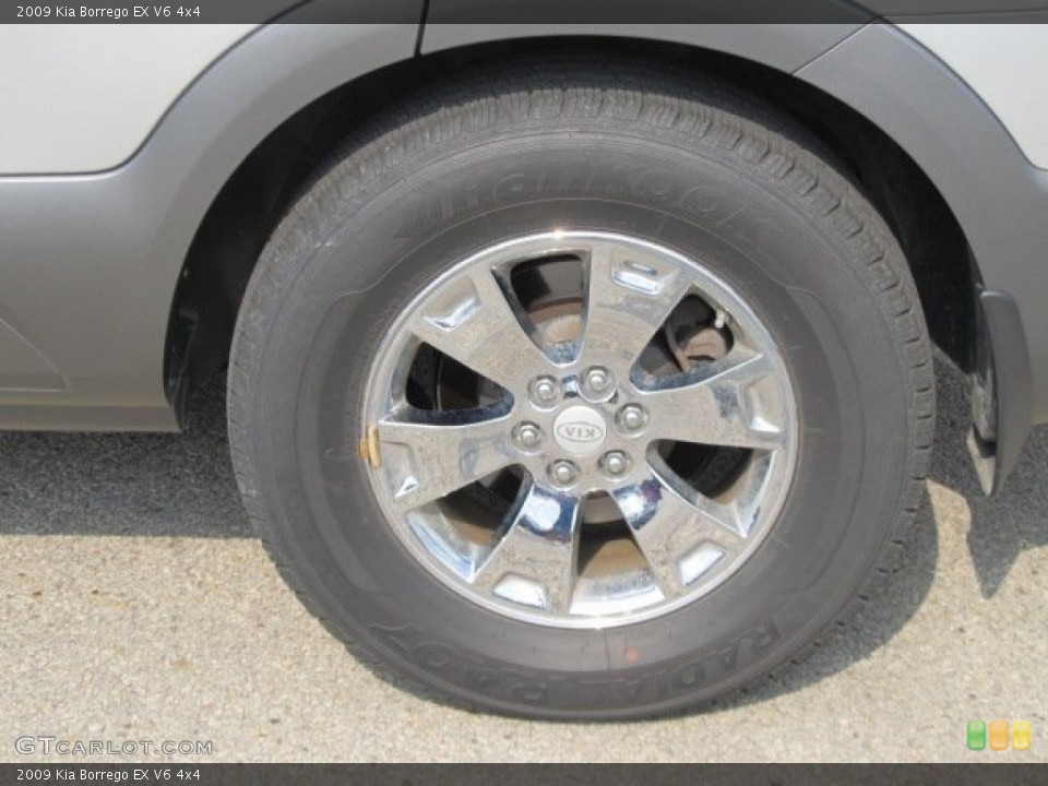 2009 Kia Borrego EX V6 4x4 Wheel and Tire Photo #53976057