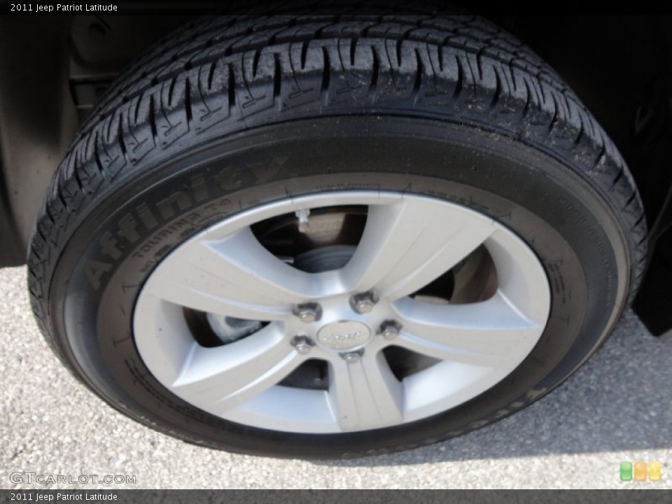 2011 Jeep Patriot Latitude Wheel and Tire Photo #53988625
