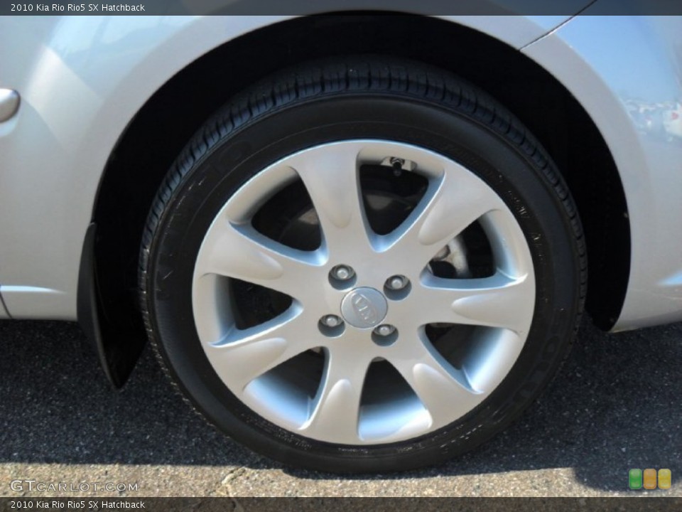 2010 Kia Rio Rio5 SX Hatchback Wheel and Tire Photo #53996801