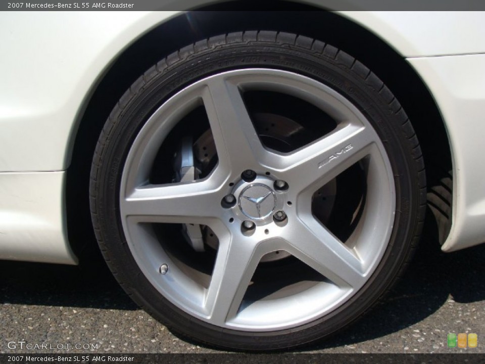 2007 Mercedes-Benz SL 55 AMG Roadster Wheel and Tire Photo #54013675