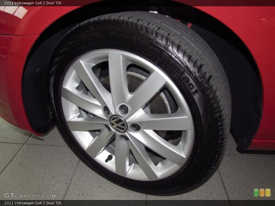 2011 Volkswagen Golf 2 Door TDI Wheel and Tire Photo #54016882