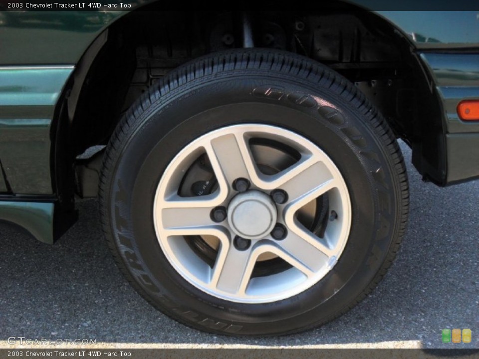 2003 Chevrolet Tracker LT 4WD Hard Top Wheel and Tire Photo #54020926