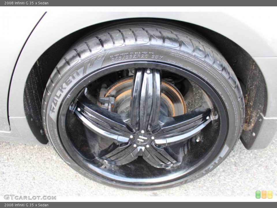 2008 Infiniti G Custom Wheel and Tire Photo #54022991