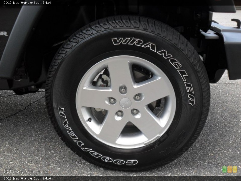 2012 Jeep Wrangler Sport S 4x4 Wheel and Tire Photo #54034799