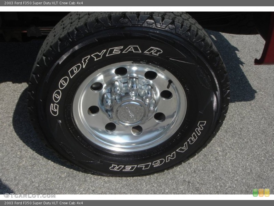 2003 Ford F350 Super Duty XLT Crew Cab 4x4 Wheel and Tire Photo #54037853