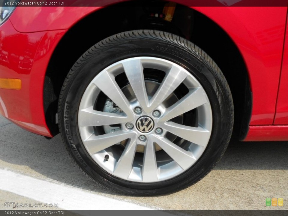 2012 Volkswagen Golf 2 Door TDI Wheel and Tire Photo #54049916