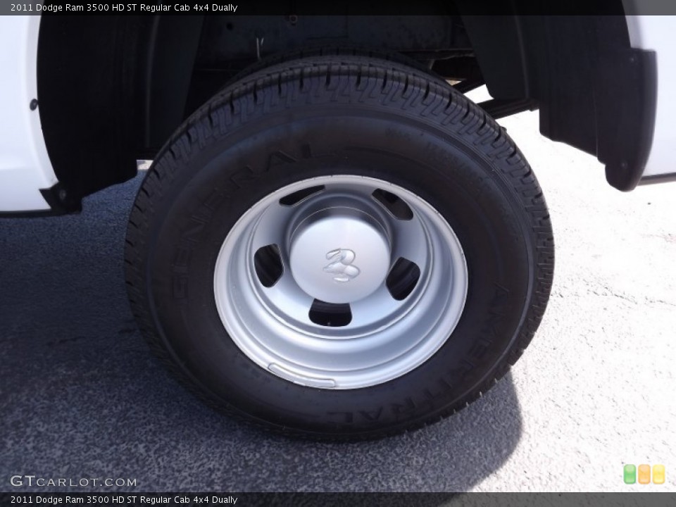 2011 Dodge Ram 3500 HD ST Regular Cab 4x4 Dually Wheel and Tire Photo #54053099