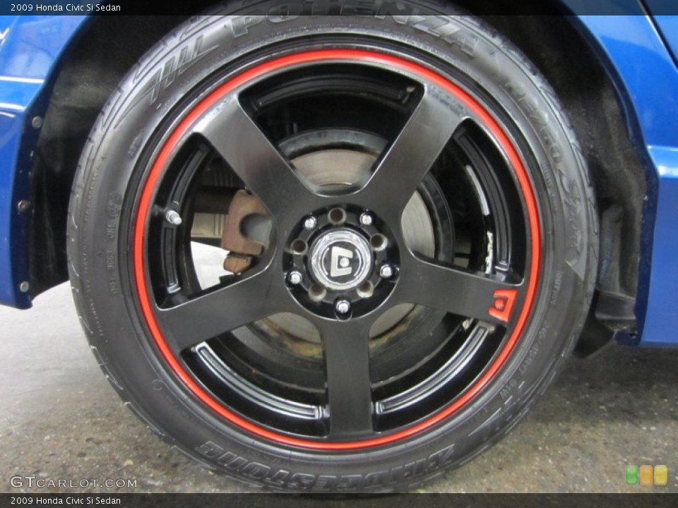 2009 Honda Civic Custom Wheel and Tire Photo #54063918