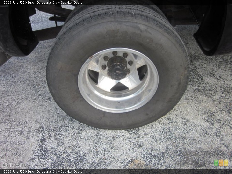 2003 Ford F350 Super Duty Lariat Crew Cab 4x4 Dually Wheel and Tire Photo #54072735