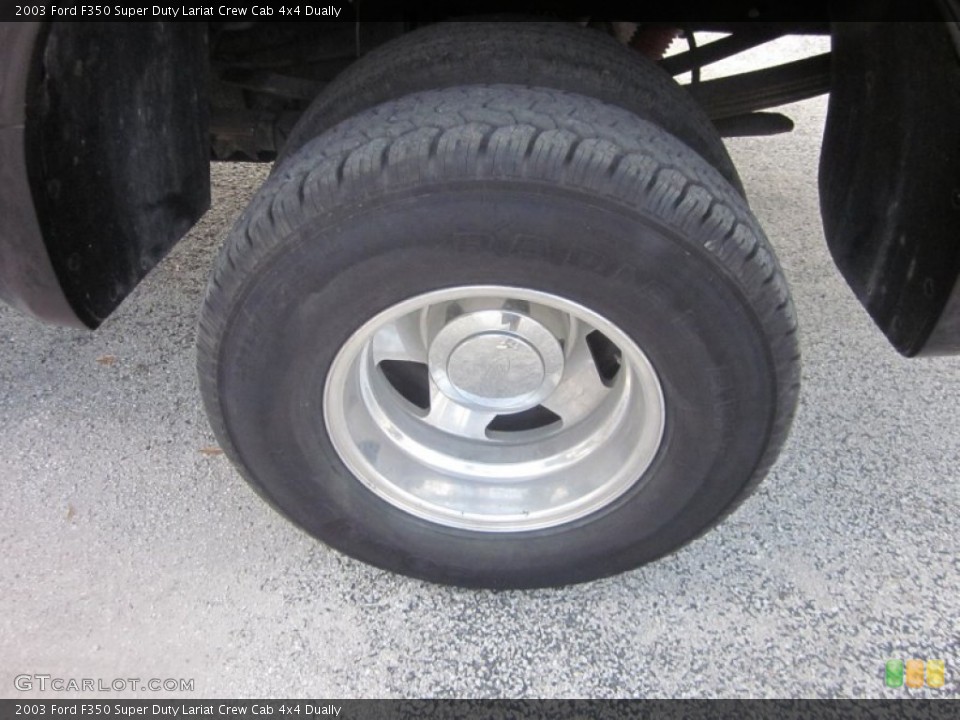 2003 Ford F350 Super Duty Lariat Crew Cab 4x4 Dually Wheel and Tire Photo #54072741