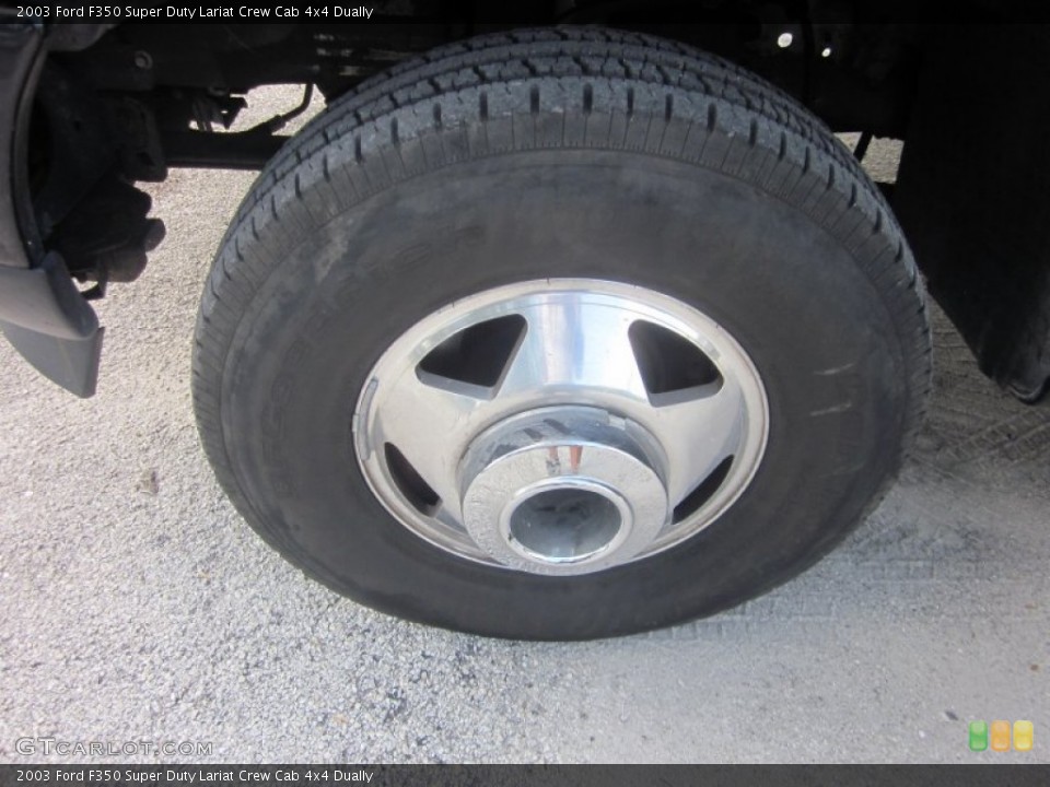 2003 Ford F350 Super Duty Lariat Crew Cab 4x4 Dually Wheel and Tire Photo #54072753