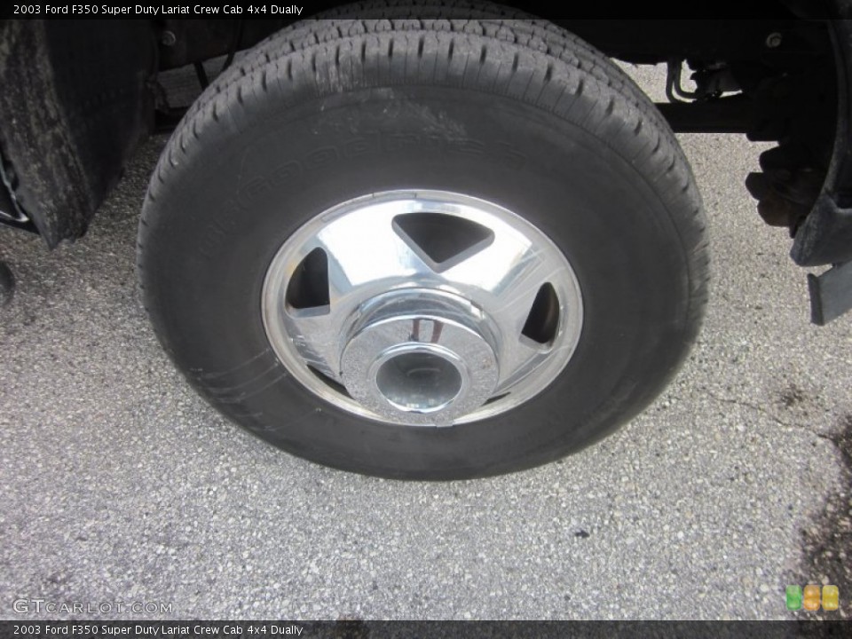 2003 Ford F350 Super Duty Lariat Crew Cab 4x4 Dually Wheel and Tire Photo #54072759
