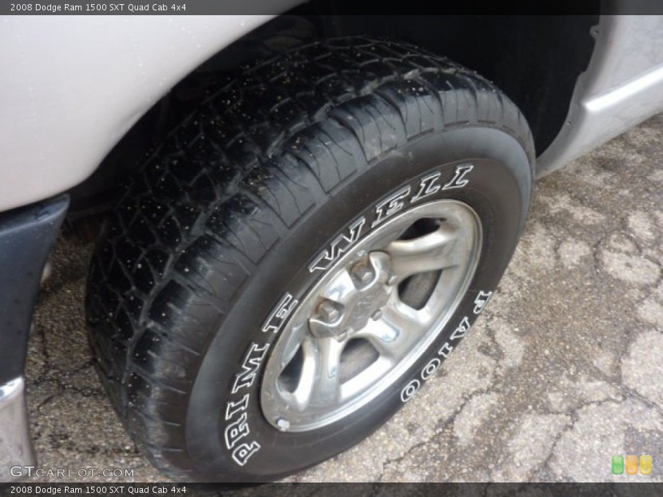 2008 Dodge Ram 1500 SXT Quad Cab 4x4 Wheel and Tire Photo #54076647