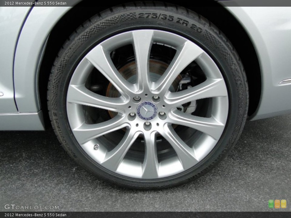 2012 Mercedes-Benz S 550 Sedan Wheel and Tire Photo #54079027