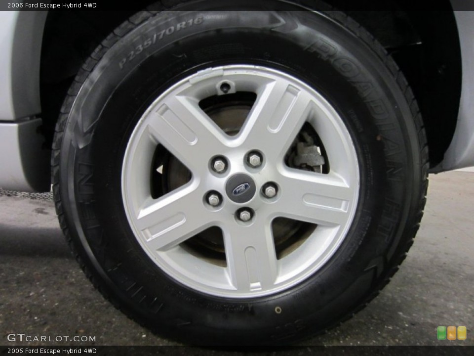 2006 Ford Escape Hybrid 4WD Wheel and Tire Photo #54082185