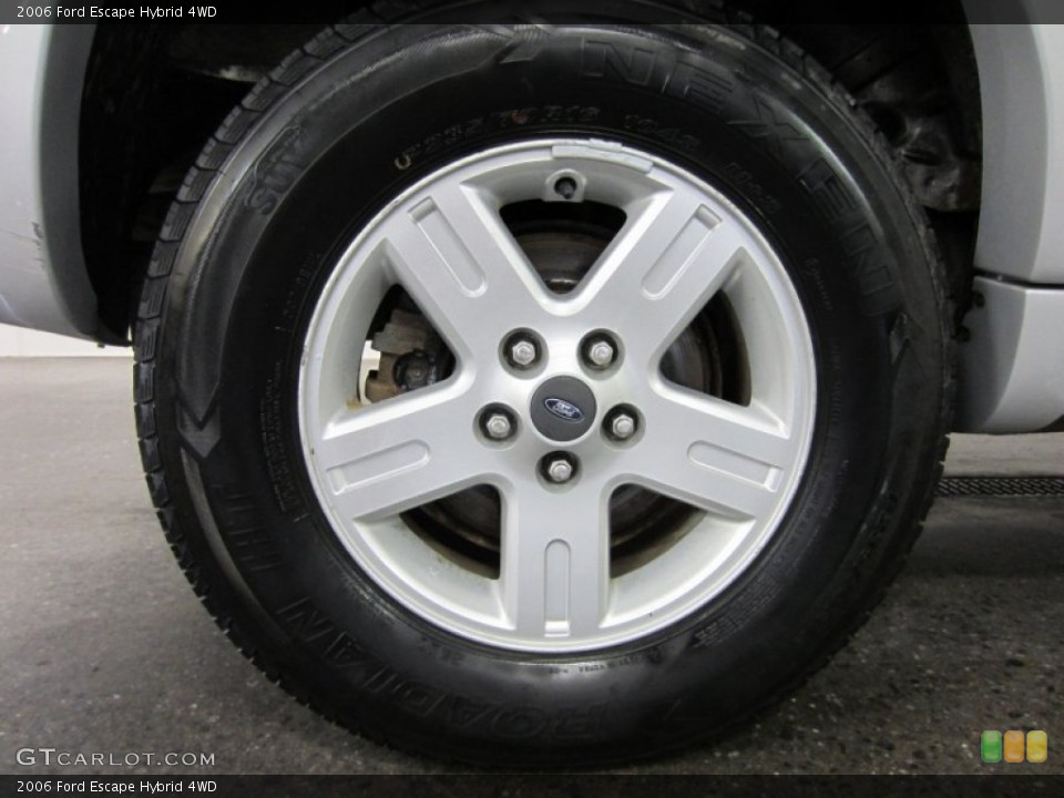 2006 Ford Escape Hybrid 4WD Wheel and Tire Photo #54082263