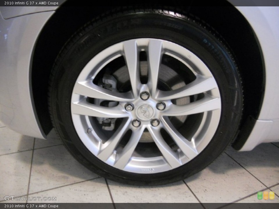 2010 Infiniti G 37 x AWD Coupe Wheel and Tire Photo #54087087