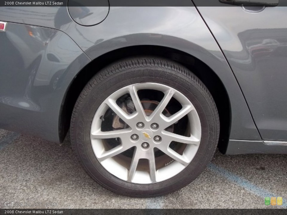 2008 Chevrolet Malibu LTZ Sedan Wheel and Tire Photo #54096345
