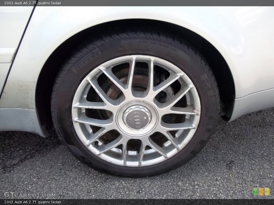 2003 Audi A6 2.7T quattro Sedan Wheel and Tire Photo #54100274