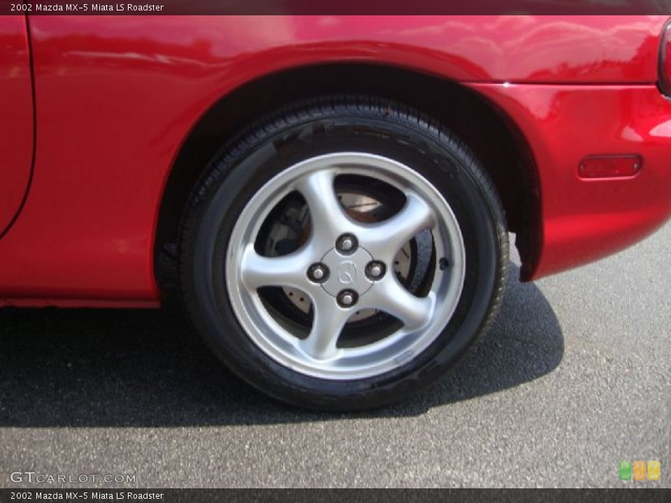 2002 Mazda MX-5 Miata LS Roadster Wheel and Tire Photo #54111170