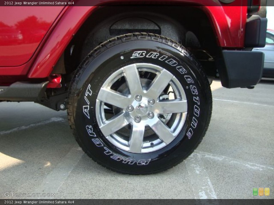 2012 Jeep Wrangler Unlimited Sahara 4x4 Wheel and Tire Photo #54111828