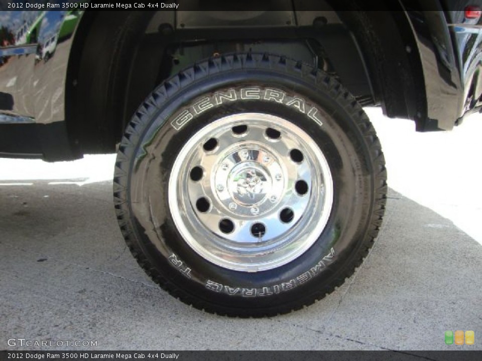 2012 Dodge Ram 3500 HD Laramie Mega Cab 4x4 Dually Wheel and Tire Photo #54112431