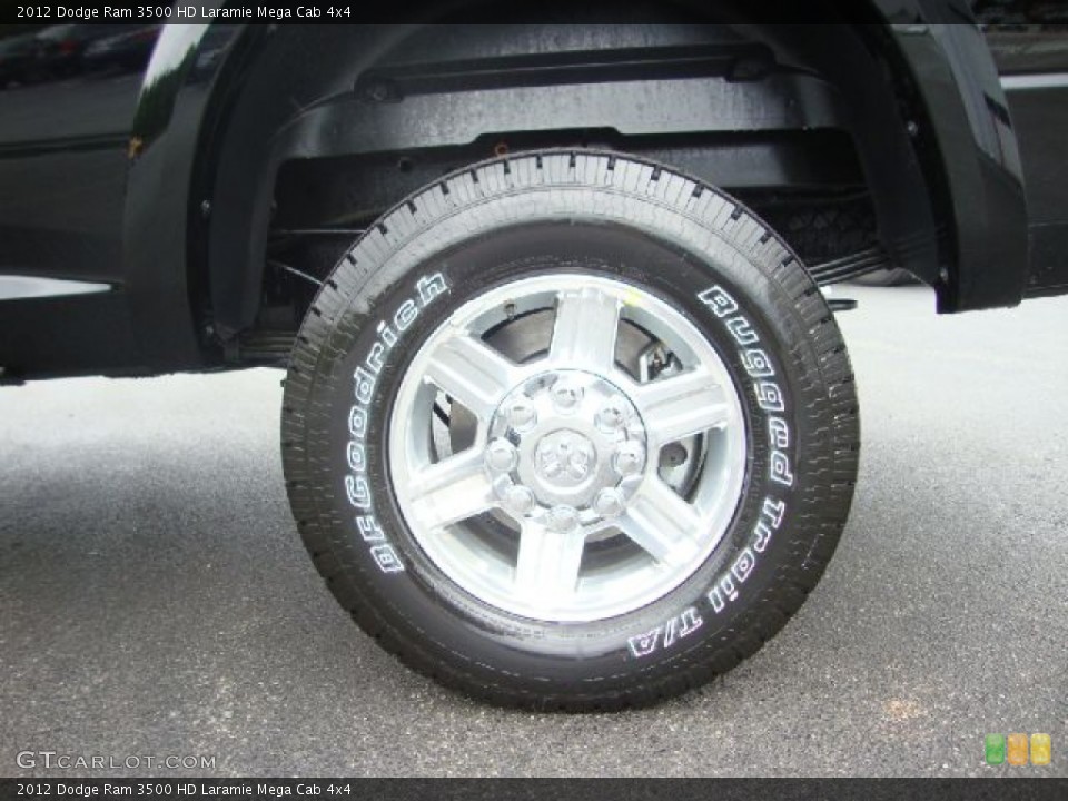 2012 Dodge Ram 3500 HD Laramie Mega Cab 4x4 Wheel and Tire Photo #54113661