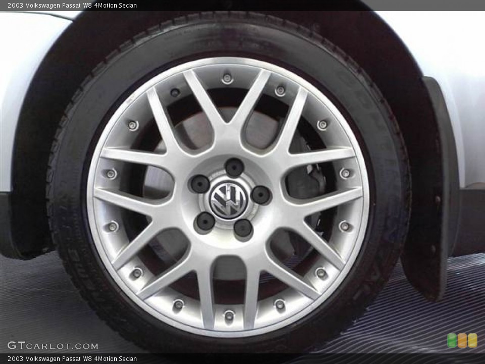 2003 Volkswagen Passat W8 4Motion Sedan Wheel and Tire Photo #54120333