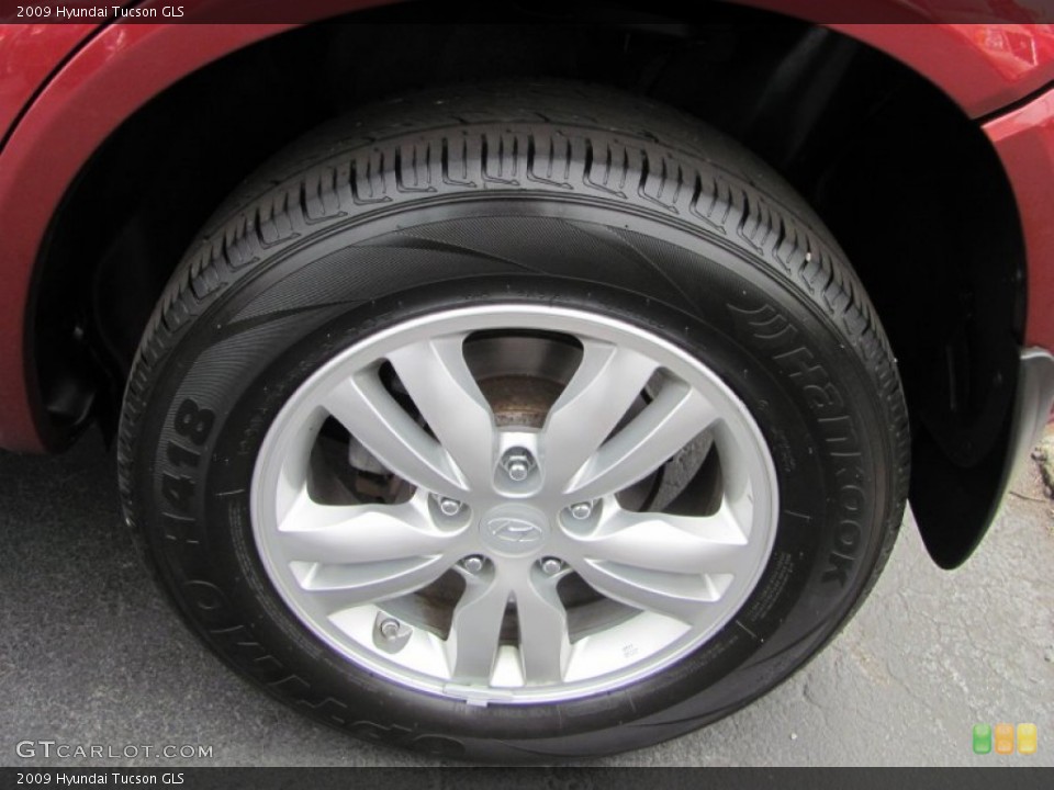 2009 Hyundai Tucson GLS Wheel and Tire Photo #54128385