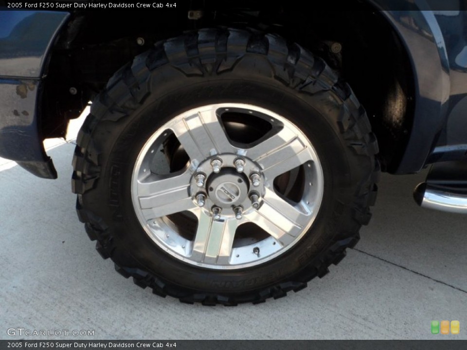 2005 Ford F250 Super Duty Harley Davidson Crew Cab 4x4 Wheel and Tire Photo #54140778