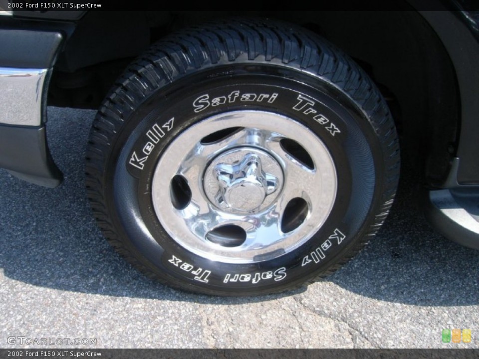 2002 Ford F150 XLT SuperCrew Wheel and Tire Photo #54141099