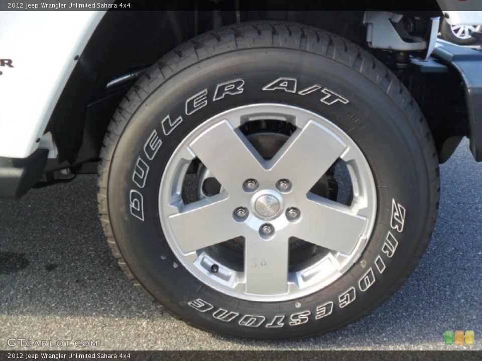 2012 Jeep Wrangler Unlimited Sahara 4x4 Wheel and Tire Photo #54164259