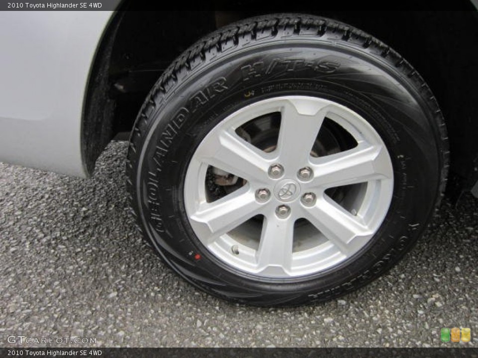 2010 Toyota Highlander SE 4WD Wheel and Tire Photo #54166594