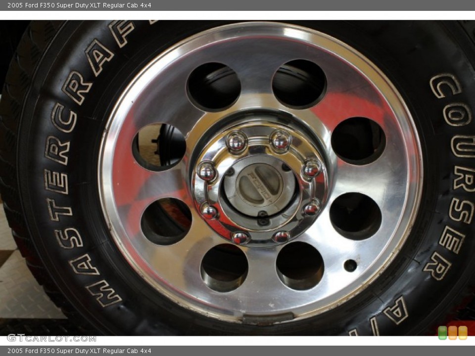 2005 Ford F350 Super Duty XLT Regular Cab 4x4 Wheel and Tire Photo #54169501