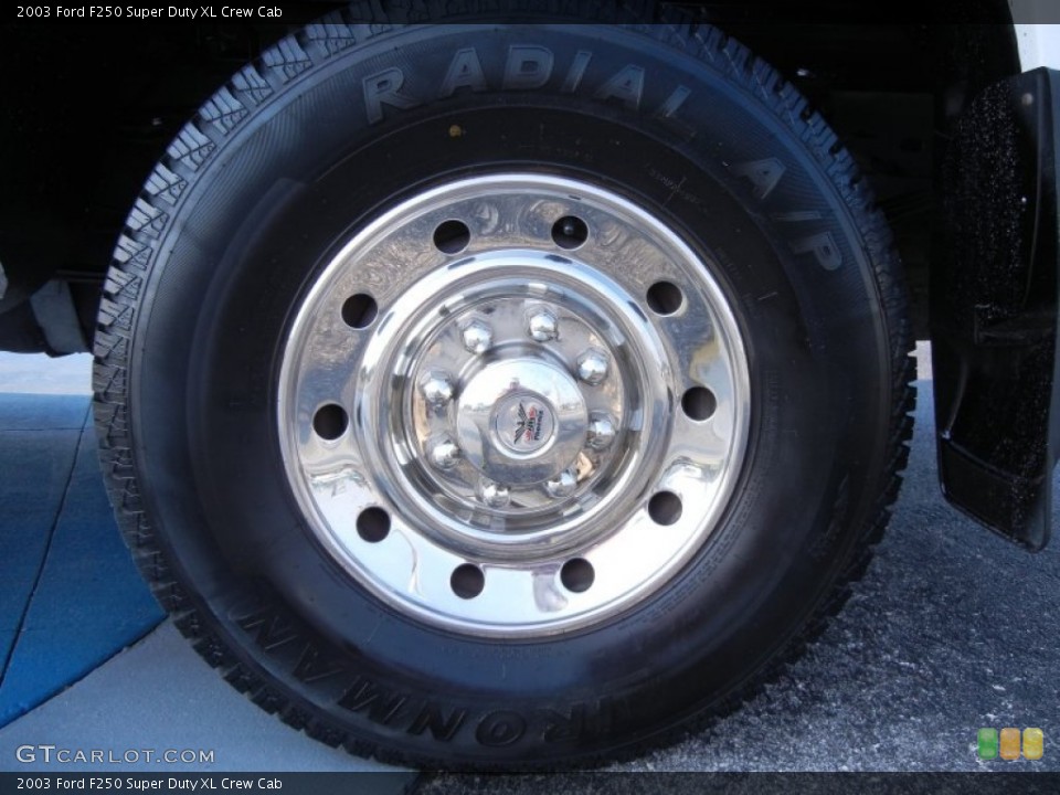 2003 Ford F250 Super Duty XL Crew Cab Wheel and Tire Photo #54169663