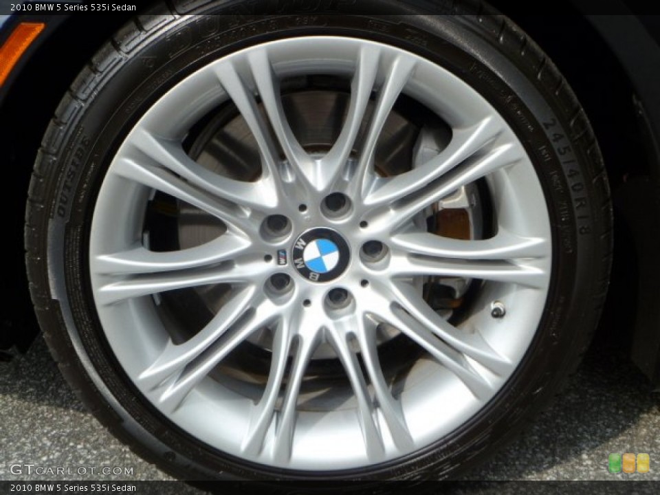 2010 BMW 5 Series 535i Sedan Wheel and Tire Photo #54171954