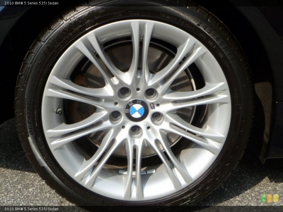2010 BMW 5 Series 535i Sedan Wheel and Tire Photo #54171997