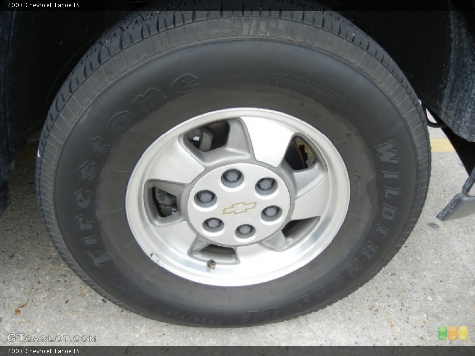 2003 Chevrolet Tahoe LS Wheel and Tire Photo #54176827