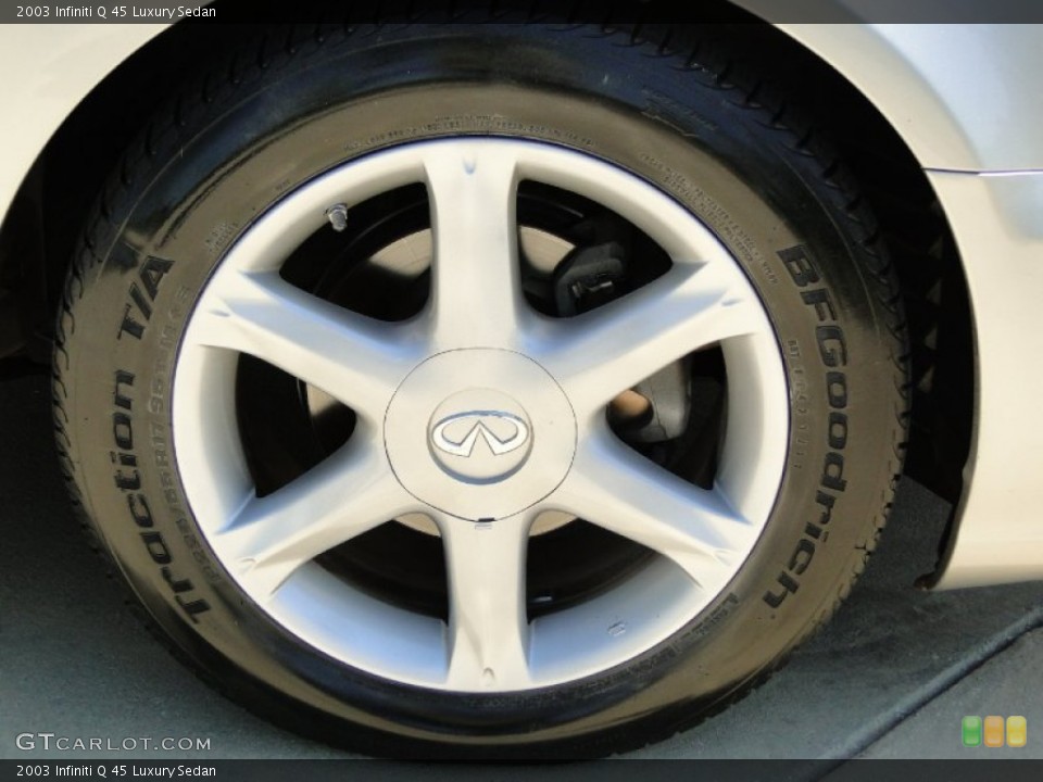 2003 Infiniti Q 45 Luxury Sedan Wheel and Tire Photo #54187087