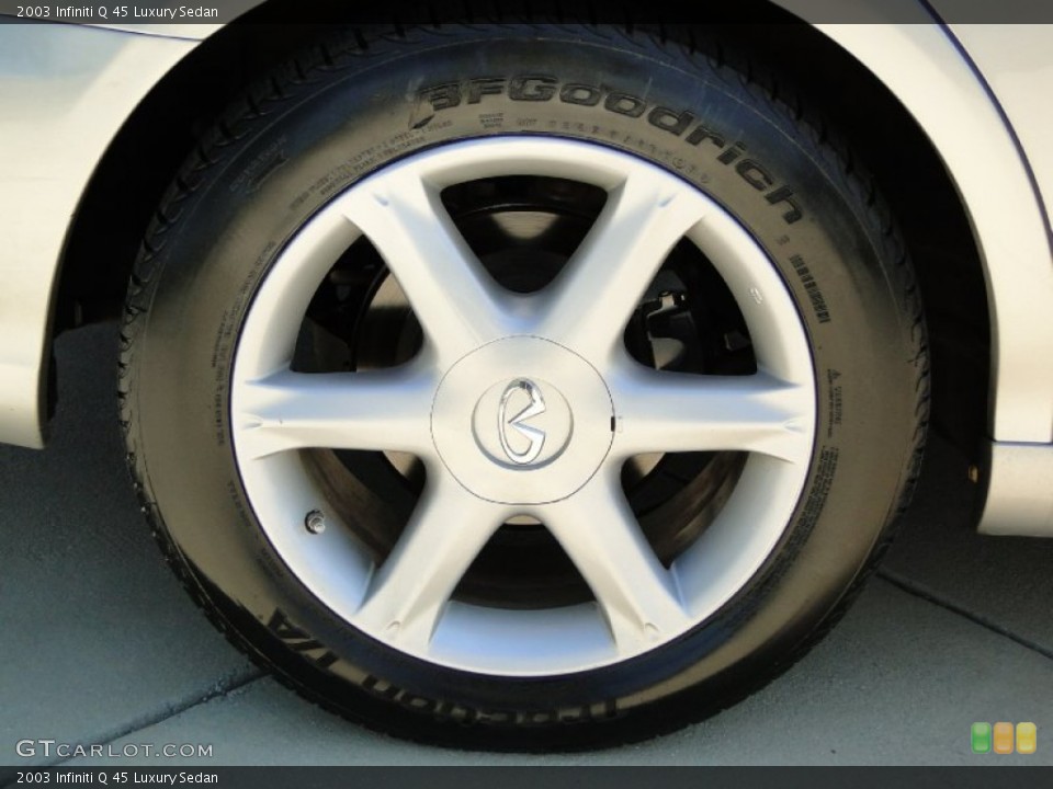 2003 Infiniti Q 45 Luxury Sedan Wheel and Tire Photo #54187093