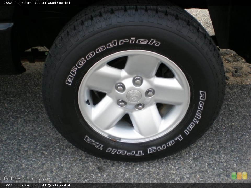 2002 Dodge Ram 1500 SLT Quad Cab 4x4 Wheel and Tire Photo #54187099