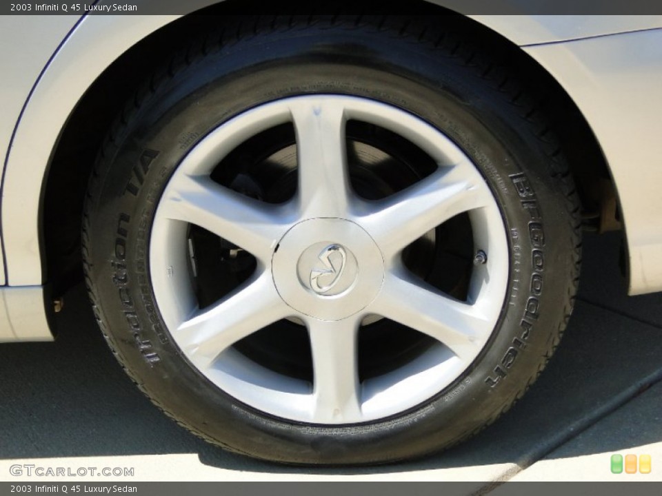 2003 Infiniti Q 45 Luxury Sedan Wheel and Tire Photo #54187102
