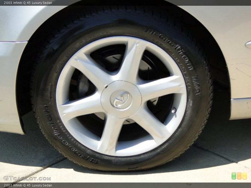 2003 Infiniti Q 45 Luxury Sedan Wheel and Tire Photo #54187118