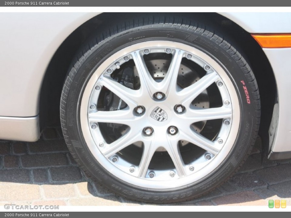 2000 Porsche 911 Carrera Cabriolet Wheel and Tire Photo #54191722