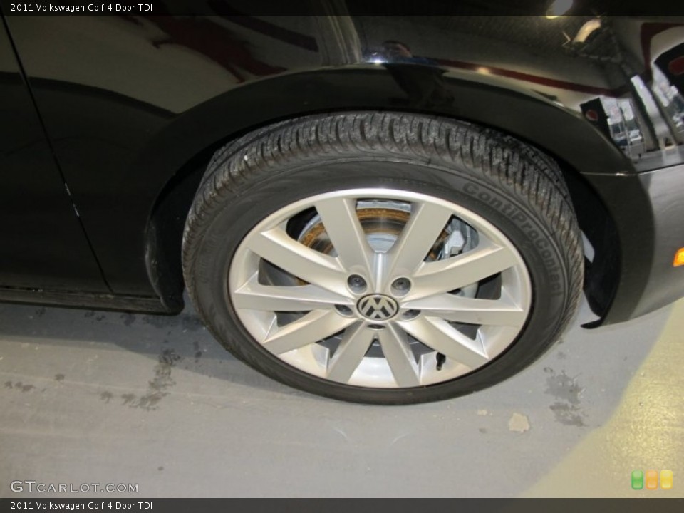 2011 Volkswagen Golf 4 Door TDI Wheel and Tire Photo #54193168