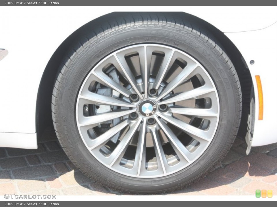 2009 BMW 7 Series 750Li Sedan Wheel and Tire Photo #54193324