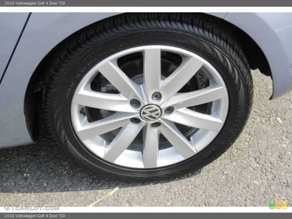 2010 Volkswagen Golf 4 Door TDI Wheel and Tire Photo #54194560